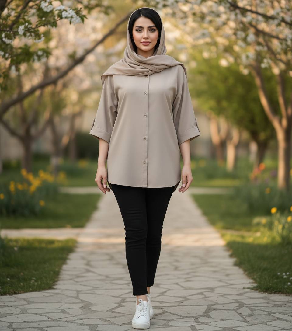 شومیز زنانه کاربردی مدل ارغوان(e)