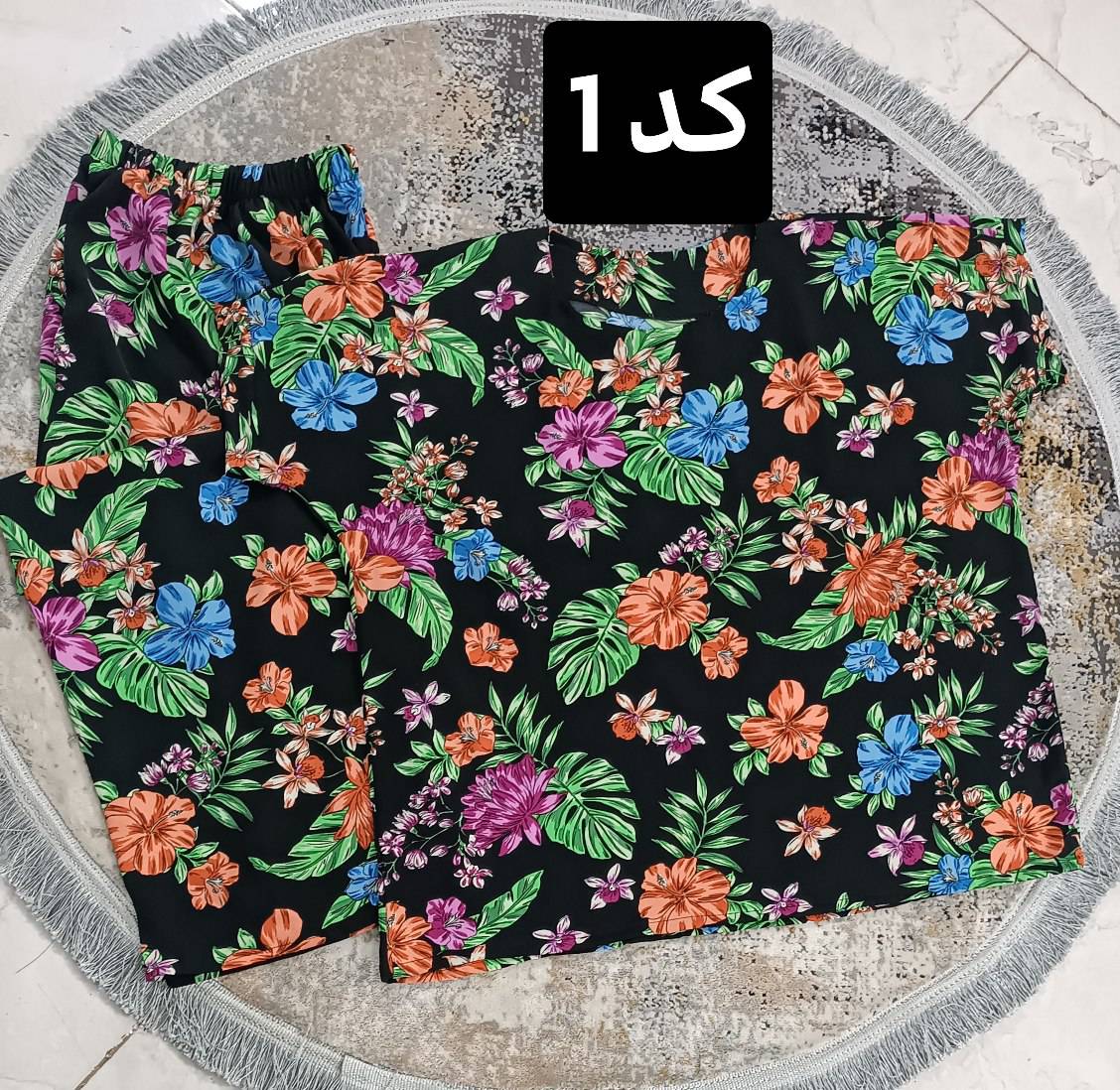 ست راحتی خانگی زنانه مدل گلبرگ (e)