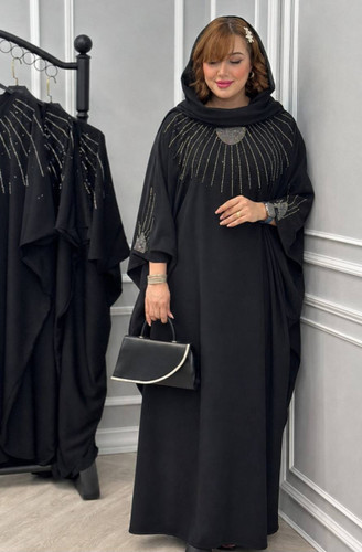 مانتو عبایی مجلسی زنانه مدل برگین(l)