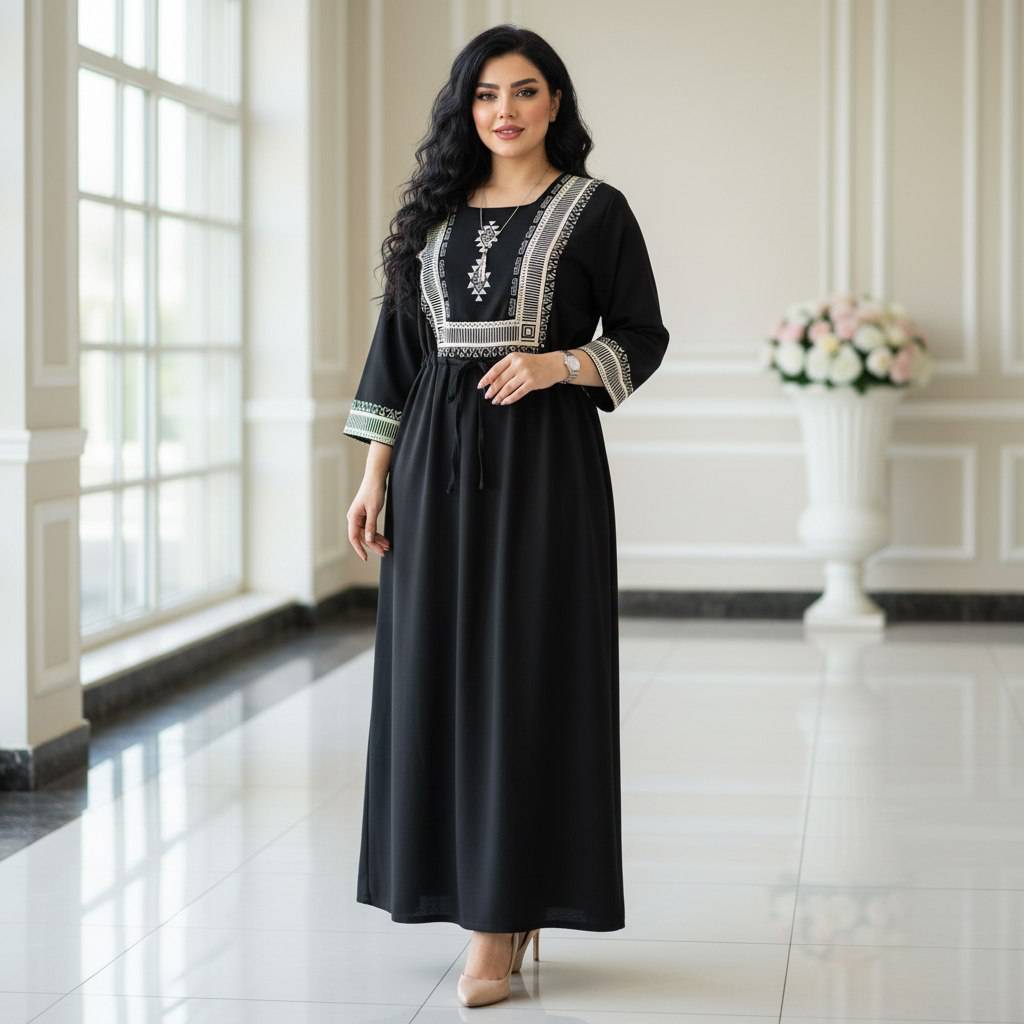 پیراهن ساحلی بلند زنانه جنس نخی وارداتیa