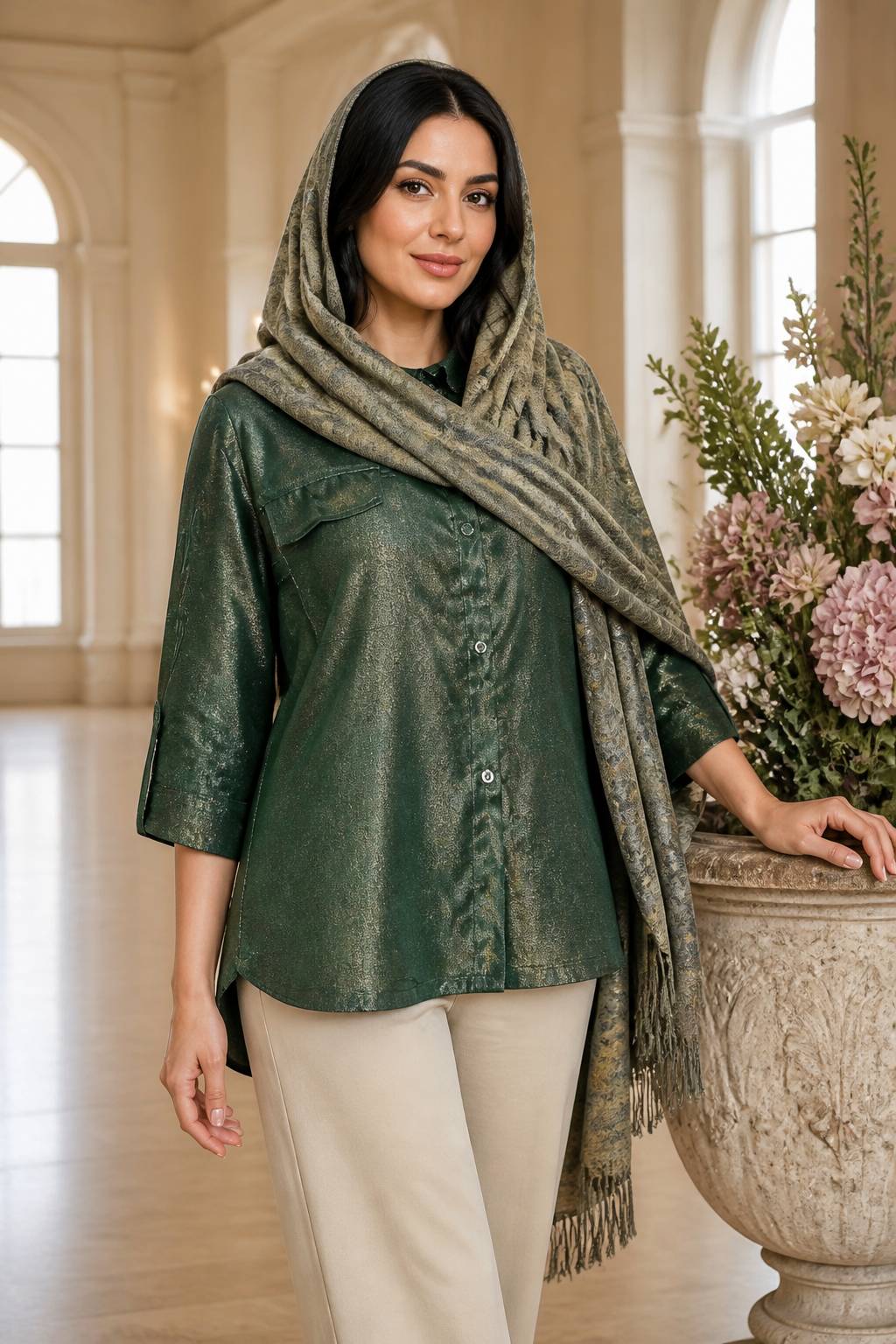 شومیز زنانه مدل پانچ سارهb