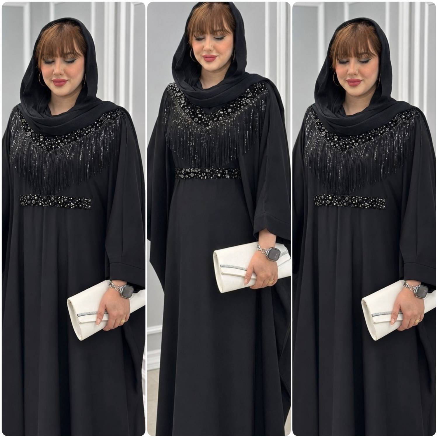 عبا مجلسی بلند زنانه مدل شهربانو l