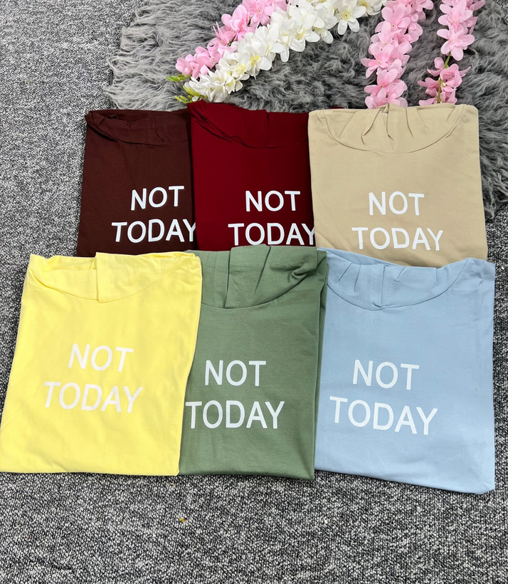 تیشرت لانگ کلاهدار مدل not