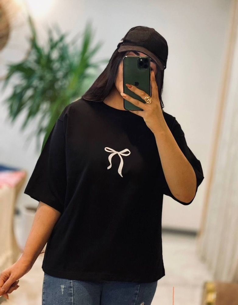 تیشرت  لانگ زنانه مدل پاپیون