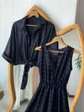ست دوتیکه سارافون و شومیز گره ای زنانه