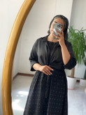 ست دوتیکه سارافون و شومیز گره ای زنانه