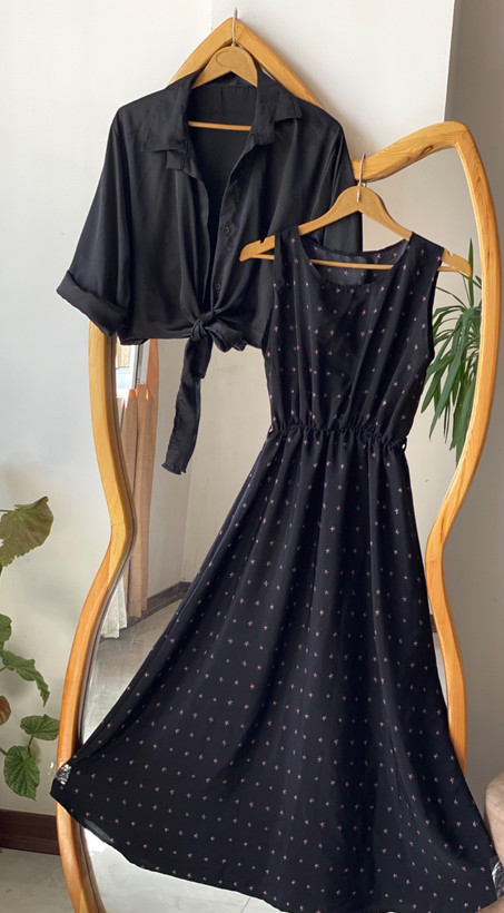 ست دوتیکه سارافون و شومیز گره ای زنانه