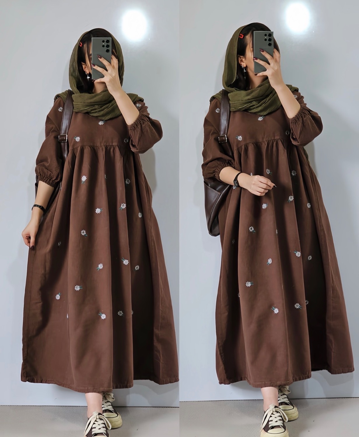 کفتان بلند زنانه مدل بابونهr