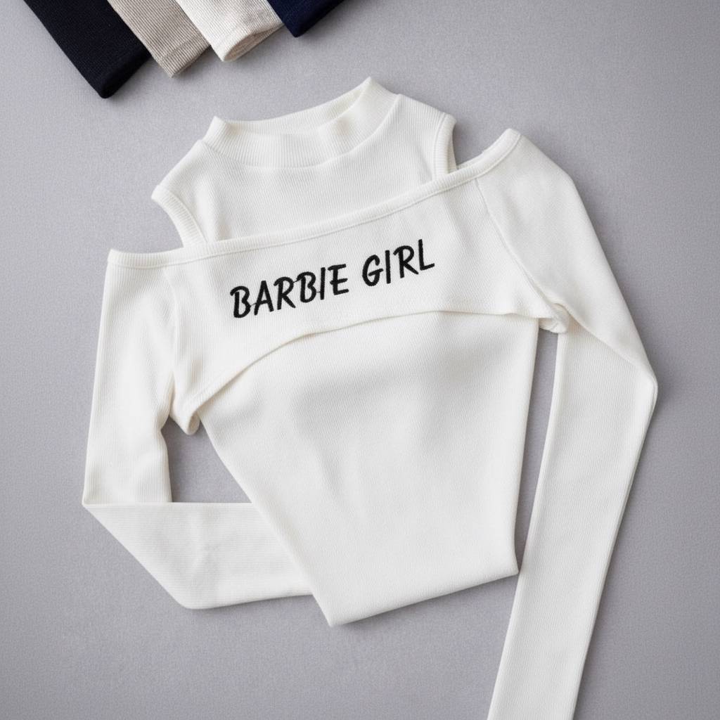 بلوز اسپرت دو تیکه  فشن مدل barble girl
