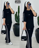 ست تیشرت وشلوار فول کش ورزشی زنانه مدل نایک sn