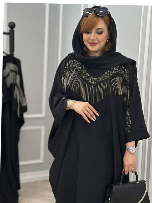 عبا مجلسی بلند زنانه مدل آیویز دار