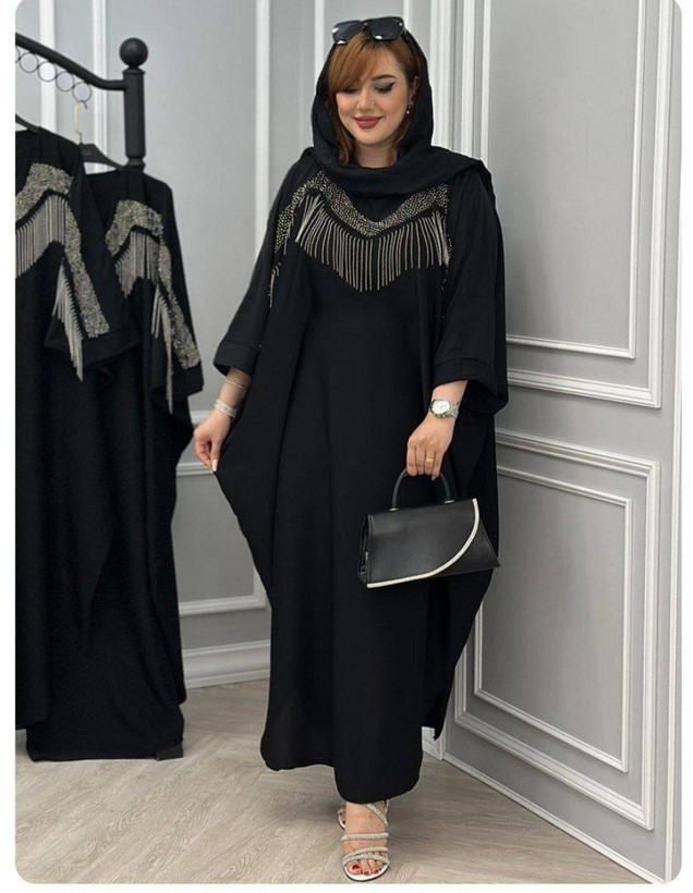 عبا مجلسی بلند زنانه مدل آیویز دار