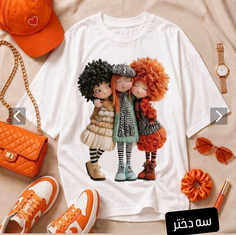 تیشرت مزون دوزی لانگ زنانه مدل فانتزیr