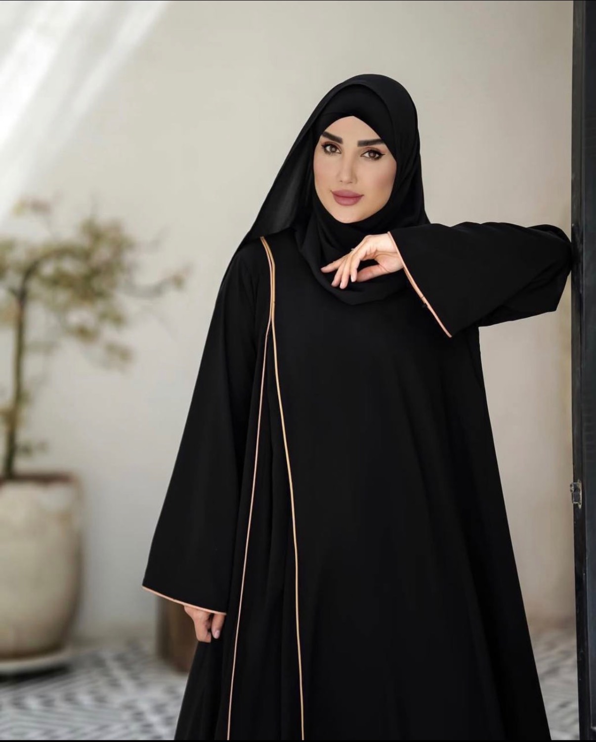 عبا مجلسی بلند زنانه مدل مغزی دوزی