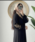 مانتو عبایی بلند زنانه مدل گلدوزی شده