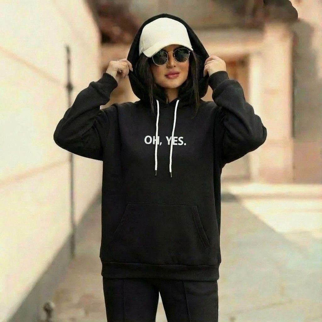 هودی زنانه جنس دورس توکرکی مدلOH, YES