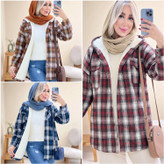 شکت چهارخانه زنانه مدل گلاویز
