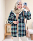 شکت چهارخانه زنانه مدل گلاویز