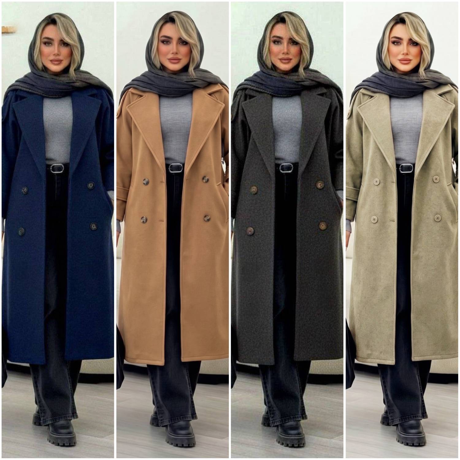پالتو بلند زنانه مدل ربکا